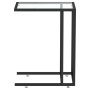 Transparent glass computer side table 50x35x65 cm by vidaXL, Side tables - Ref: Foro24-331649, Price: 43,15 €, Discount: %