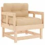 Garden armchairs with cushions 2 pcs solid pine wood by vidaXL, Modular outdoor sofas - Ref: Foro24-825443, Price: 164,74 €, ...