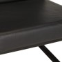 Sillón de cuero auténtico negro