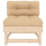 Central sofas with cushions 2 pcs solid pine wood by vidaXL, Modular outdoor sofas - Ref: Foro24-825457, Price: 151,02 €, Dis...