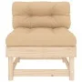 Central sofas with cushions 2 pcs solid pine wood by vidaXL, Modular outdoor sofas - Ref: Foro24-825457, Price: 149,17 €, Dis...