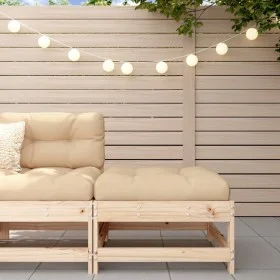 Garden stool with solid pine wood cushion by vidaXL, Modular outdoor sofas - Ref: Foro24-825555, Price: 43,69 €, Discount: %