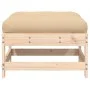 Garden stool with solid pine wood cushion by vidaXL, Modular outdoor sofas - Ref: Foro24-825555, Price: 43,69 €, Discount: %