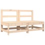 Central sofas with cushions 2 pcs solid pine wood by vidaXL, Modular outdoor sofas - Ref: Foro24-825576, Price: 149,87 €, Dis...