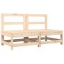 Central sofas with cushions 2 pcs solid pine wood by vidaXL, Modular outdoor sofas - Ref: Foro24-825576, Price: 148,10 €, Dis...