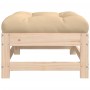 Gartenhocker mit Kissen aus massivem Kiefernholz von vidaXL, Modulare Sofas für den Außenbereich - Ref: Foro24-825555, Preis:...