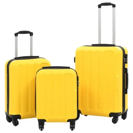 Set of rigid suitcases with yellow ABS trolley wheels by vidaXL, Suitcases - Ref: Foro24-91876, Price: 112,22 €, Discount: %