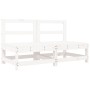 Central sofas with cushions 2 pcs solid white pine wood by vidaXL, Modular outdoor sofas - Ref: Foro24-825577, Price: 176,50 ...