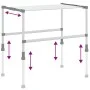 Wäscheleine aus Aluminium 83x(50-55)x(40-85) cm von vidaXL, Wäscheleinen und Kleiderbügel - Ref: Foro24-154601, Preis: 64,70 ...