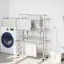 Wäscheständer mit Aluminiumrädern 89x64x129 cm von vidaXL, Wäscheleinen und Kleiderbügel - Ref: Foro24-154603, Preis: 101,99 ...