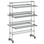 Tendedero para ropa con ruedas aluminio 89x64x129 cm de vidaXL, Tendederos y perchas - Ref: Foro24-154603, Precio: 106,87 €, ...