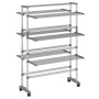 Wäscheständer mit Aluminiumrädern 89x64x129 cm von vidaXL, Wäscheleinen und Kleiderbügel - Ref: Foro24-154603, Preis: 101,99 ...