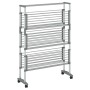 Wäscheständer mit Aluminiumrädern 89x64x129 cm von vidaXL, Wäscheleinen und Kleiderbügel - Ref: Foro24-154603, Preis: 101,99 ...