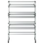 Wäscheständer mit Aluminiumrädern 89x64x129 cm von vidaXL, Wäscheleinen und Kleiderbügel - Ref: Foro24-154603, Preis: 101,99 ...