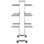 Wäscheständer mit Aluminiumrädern 89x64x129 cm von vidaXL, Wäscheleinen und Kleiderbügel - Ref: Foro24-154603, Preis: 101,99 ...