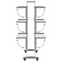 Clothes drying rack with aluminum wheels 89x64x129 cm by vidaXL, Clotheslines and hangers - Ref: Foro24-154603, Price: 101,99...