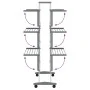 Tendedero para ropa con ruedas aluminio 89x64x129 cm de vidaXL, Tendederos y perchas - Ref: Foro24-154603, Precio: 106,87 €, ...