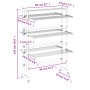 Wäscheständer mit Aluminiumrädern 89x64x129 cm von vidaXL, Wäscheleinen und Kleiderbügel - Ref: Foro24-154603, Preis: 101,99 ...