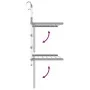 Tendedero para balcón aluminio 54x25x42 cm de vidaXL, Tendederos y perchas - Ref: Foro24-154604, Precio: 30,72 €, Descuento: %