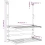 Balkonwäscheleine aus Aluminium 54x25x42 cm von vidaXL, Wäscheleinen und Kleiderbügel - Ref: Foro24-154604, Preis: 30,84 €, R...