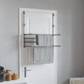 Balkon Wäscheleine Aluminium 89x25x(60-95) cm von vidaXL, Wäscheleinen und Kleiderbügel - Ref: Foro24-154605, Preis: 45,33 €,...