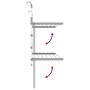 Tendedero para balcón aluminio 89x25x(60-95) cm de vidaXL, Tendederos y perchas - Ref: Foro24-154605, Precio: 49,03 €, Descue...