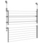 Tendedero para balcón aluminio 89x25x(60-95) cm