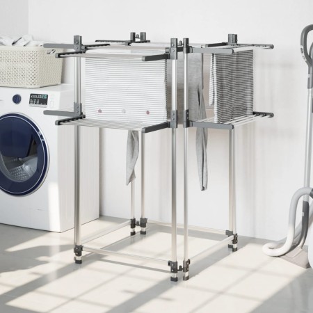 Wäscheleine aus Aluminium 107x107x120 cm von vidaXL, Wäscheleinen und Kleiderbügel - Ref: Foro24-154606, Preis: 102,43 €, Rab...
