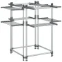 Tendedero para ropa aluminio 107x107x120 cm de vidaXL, Tendederos y perchas - Ref: Foro24-154606, Precio: 100,45 €, Descuento: %