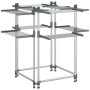 Wäscheleine aus Aluminium 107x107x120 cm von vidaXL, Wäscheleinen und Kleiderbügel - Ref: Foro24-154606, Preis: 102,43 €, Rab...
