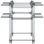Wäscheleine aus Aluminium 107x107x120 cm von vidaXL, Wäscheleinen und Kleiderbügel - Ref: Foro24-154606, Preis: 102,43 €, Rab...