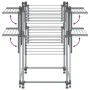 Tendedero para ropa aluminio 107x107x120 cm de vidaXL, Tendederos y perchas - Ref: Foro24-154606, Precio: 100,45 €, Descuento: %