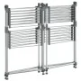 Tendedero para ropa aluminio 107x107x120 cm de vidaXL, Tendederos y perchas - Ref: Foro24-154606, Precio: 100,45 €, Descuento: %