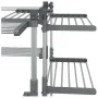 Tendedero para ropa aluminio 107x107x120 cm de vidaXL, Tendederos y perchas - Ref: Foro24-154606, Precio: 100,45 €, Descuento: %