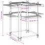 Tendedero para ropa aluminio 107x107x120 cm de vidaXL, Tendederos y perchas - Ref: Foro24-154606, Precio: 98,89 €, Descuento: %