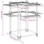 Wäscheleine aus Aluminium 107x107x120 cm von vidaXL, Wäscheleinen und Kleiderbügel - Ref: Foro24-154606, Preis: 100,35 €, Rab...