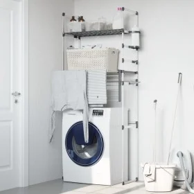 Aluminum washing machine shelf 77x52x192 cm by vidaXL, Hangers and shelves - Ref: Foro24-154608, Price: 80,78 €, Discount: %