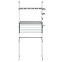Waschmaschinenregal aus Aluminium 77x52x192 cm von vidaXL, Kleiderbügel und Regale - Ref: Foro24-154608, Preis: 82,27 €, Raba...