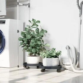 Plant stand with wheels 2 pcs gray diameter 34 cm 35 kg by vidaXL, Pot stands - Ref: Foro24-154609, Price: 26,85 €, Discount: %