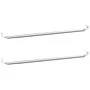 Curtain rails 2 pcs white and silver aluminum 40-60 cm by vidaXL, Rods for curtains and curtains - Ref: Foro24-154610, Price:...