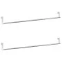 Curtain rails 2 pcs white and silver aluminum 60-105 cm by vidaXL, Rods for curtains and curtains - Ref: Foro24-154614, Price...