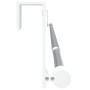 Vorhangschienen 2 Stück aus weißem und silbernem Aluminium 60-105 cm von vidaXL, Stangen für Gardinen und Gardinen - Ref: For...