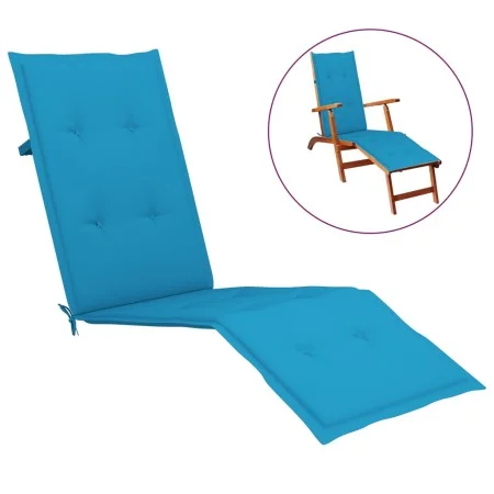 Cushion for blue lounger (75+105)x50x4 cm by vidaXL, Cushions for chairs and sofas - Ref: Foro24-314177, Price: 28,79 €, Disc...