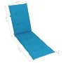 Cushion for blue lounger (75+105)x50x4 cm by vidaXL, Cushions for chairs and sofas - Ref: Foro24-314177, Price: 28,79 €, Disc...