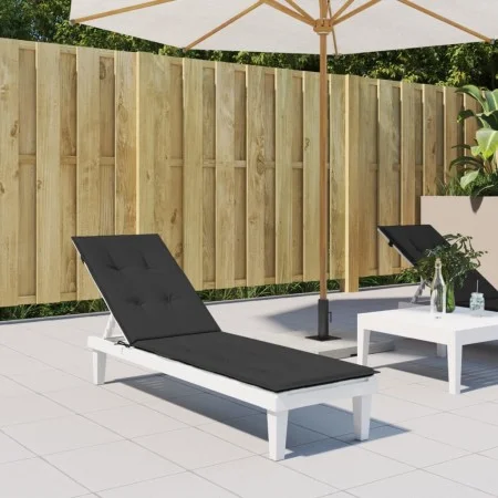 Schwarzes Liegekissen (75+105)x50x4 cm von vidaXL, Kissen für Stühle und Sofas - Ref: Foro24-314180, Preis: 27,18 €, Rabatt: %