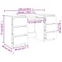 Escritorio madera contrachapada color roble Sonoma 140x50x77 cm de vidaXL, Escritorios - Ref: Foro24-800813, Precio: 150,16 €...