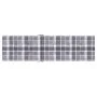 Gray checkered printed lounger cushion (75+105)x50x4 cm by vidaXL, Cushions for chairs and sofas - Ref: Foro24-314187, Price:...