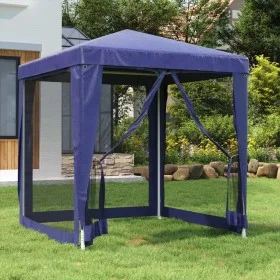 Party tent with 4 walls of blue HDPE mesh 2x2 m by vidaXL, Tents and gazebos - Ref: Foro24-319217, Price: 72,66 €, Discount: %