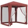 Party tent with 4 HDPE mesh walls red 2x2 m by vidaXL, Tents and gazebos - Ref: Foro24-319220, Price: 73,29 €, Discount: %