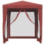 Partyzelt mit 4 HDPE-Netzwänden rot 2x2 m von vidaXL, Zelte und Pavillons - Ref: Foro24-319220, Preis: 74,39 €, Rabatt: %